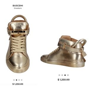 Gold Buscemi Sneakers Men